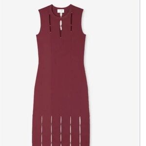 Elegant Burgundy Maxi Dress